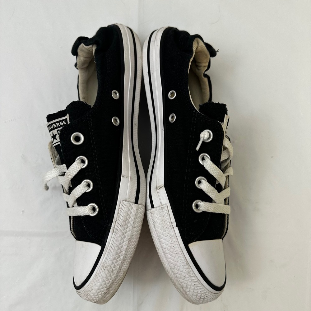 Converse Chuck Taylor All Star Shoreline Black White Slip On Sneakers Womens - Picture 5 of 9